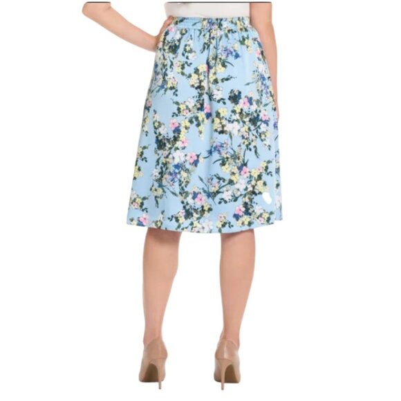 NEW Ted Baker Ruffle Midi Skirt | Blue - Picture 2 of 8